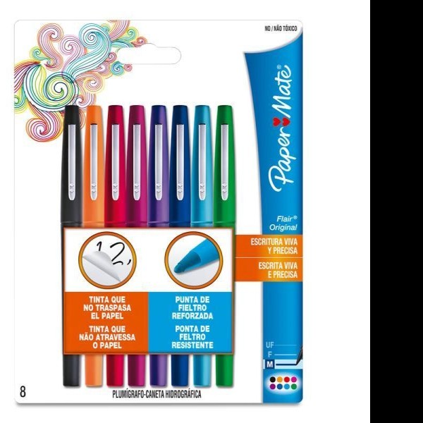 MARCADOR PERM. DELG. FLAIR D.PUNTA P.M. BL.C8 SURT. C.16